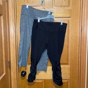 Avia brand crop leggings & spandex shorts, M - XL